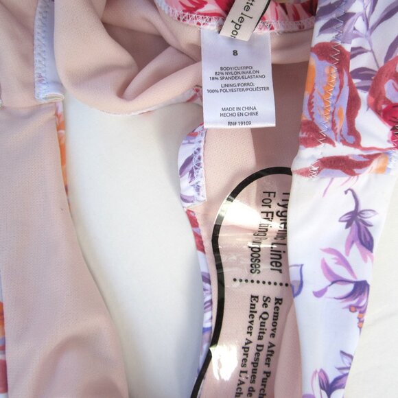 Nanette Lepore NEW Size 8 Top Tankini Two Piece Multicolor Floral Swim Suit - Picture 12 of 15